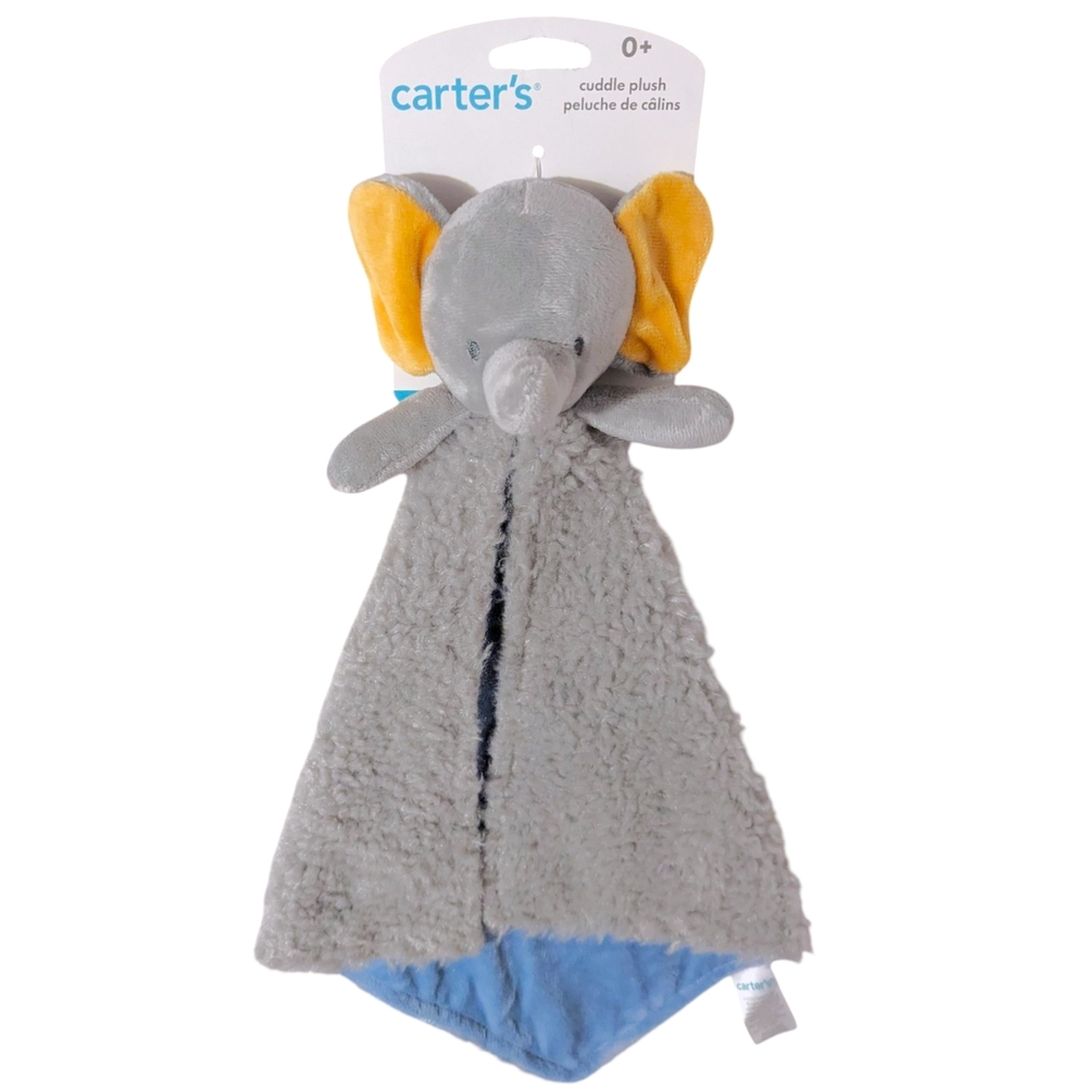 Carter's Gray Elephant Cuddle Plush Baby Stuffed Toy Lovey Soft Gift Replacement
